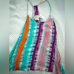 Style rack tie dye racerback tank.